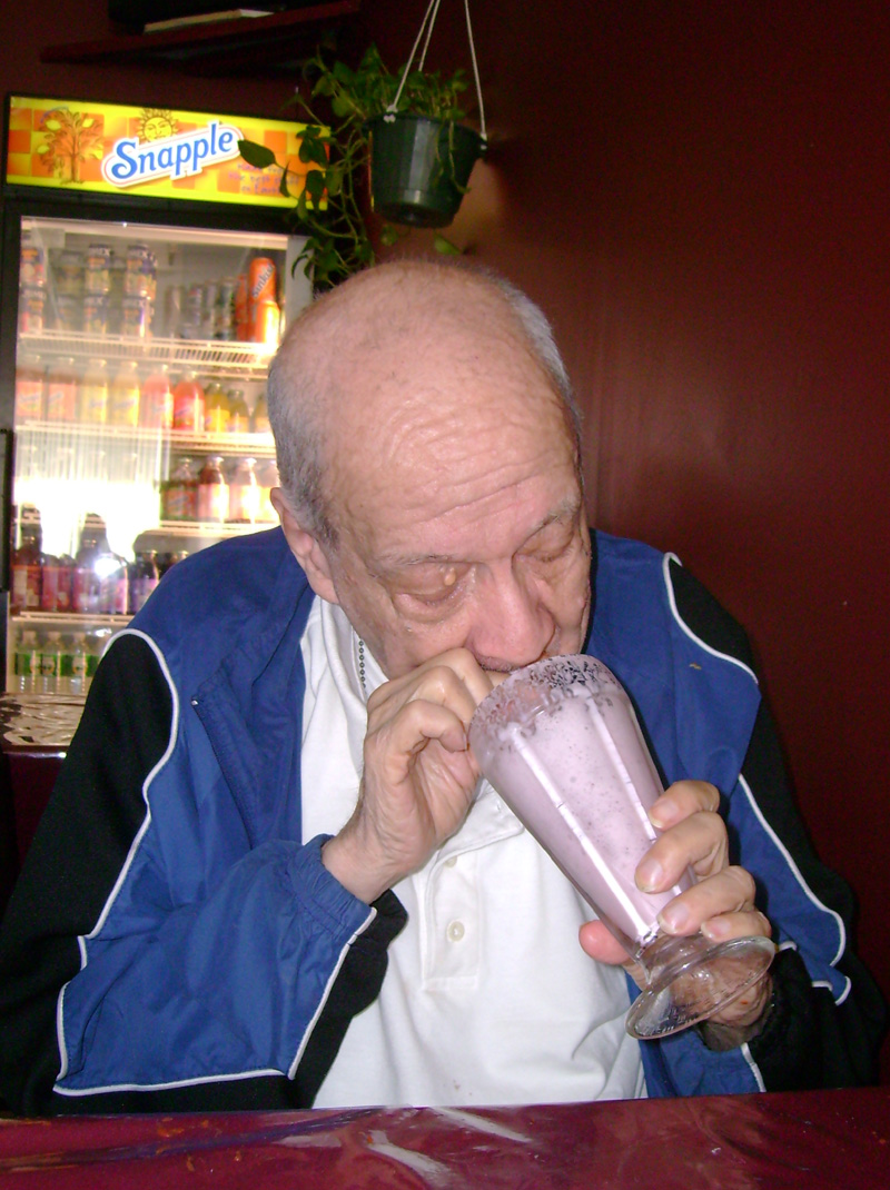 Ben With Strawberry Milkshake 5-22-07